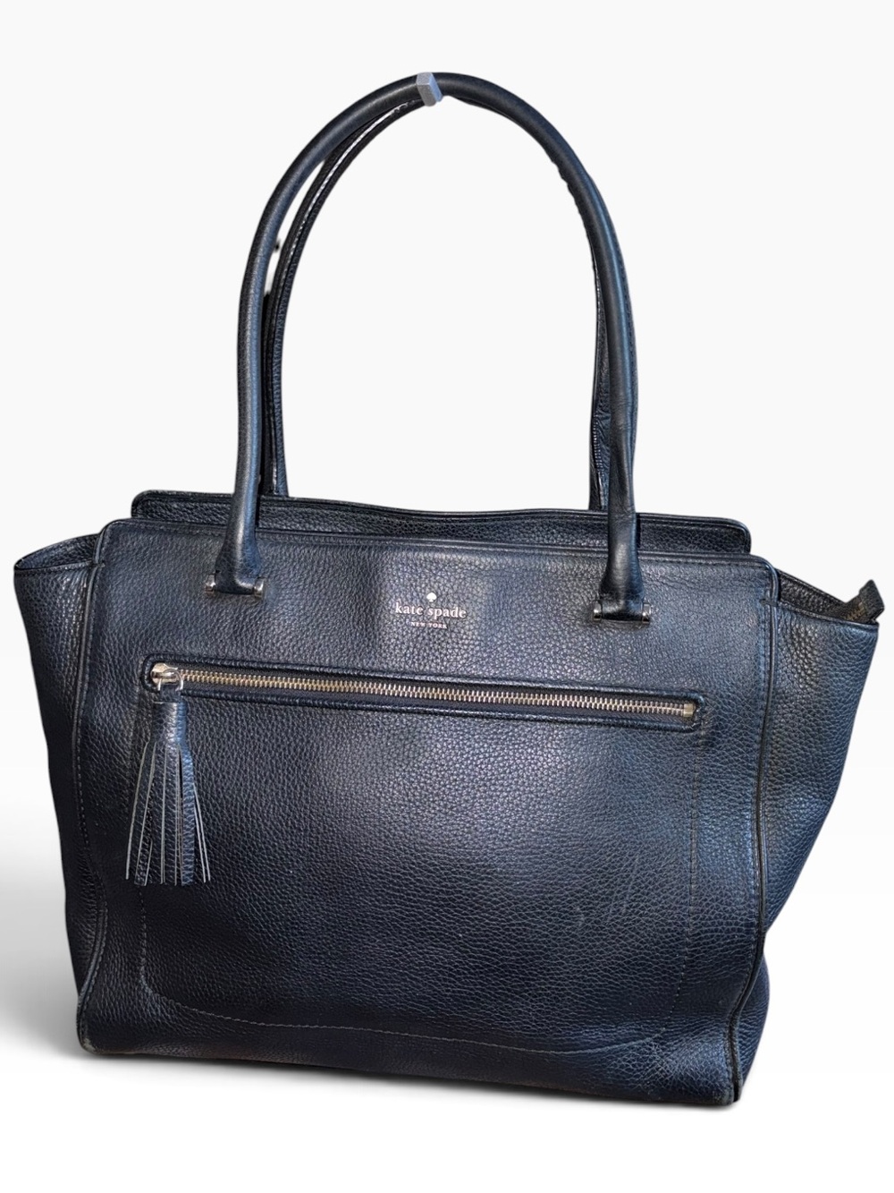 kate spade Black Leather Tote Bag